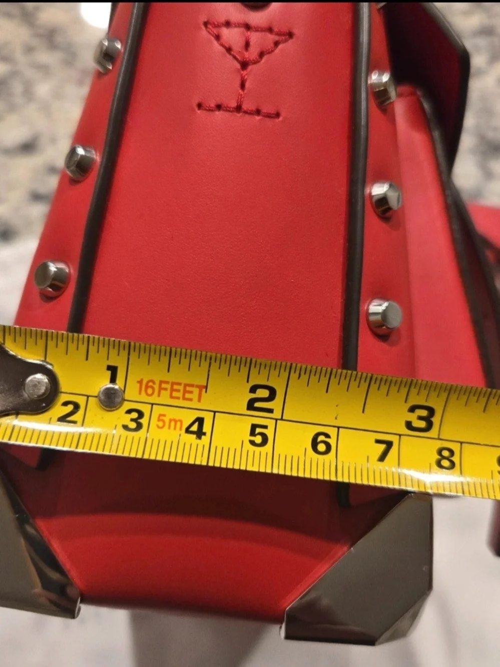 Michael Kors Manhattan Red Leather Messenger Crossbody Bag